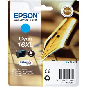 Cartridge Epson T1632 (16XL), azurová (cyan), originál
