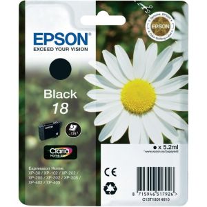Cartridge Epson T1801 (18), černá (black), originál