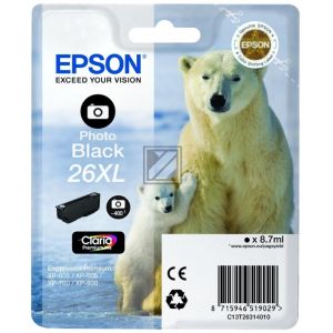 Cartridge Epson T2631 (26XL), foto černá (photo black), originál