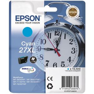 Cartridge Epson T2712 (27XL), azurová (cyan), originál