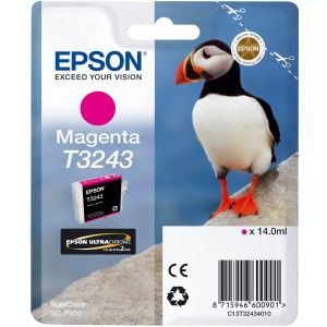 Cartridge Epson T3243, purpurová (magenta), originál