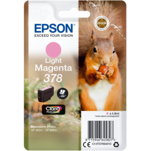 Cartridge Epson 378, T3786, C13T37864010, světlá purpurová (light magenta), originál
