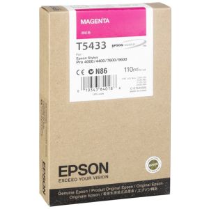 Cartridge Epson T5433, purpurová (magenta), originál