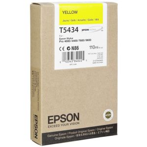Cartridge Epson T5434, žlutá (yellow), originál
