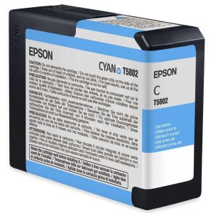 Cartridge Epson T5802, azurová (cyan), originál