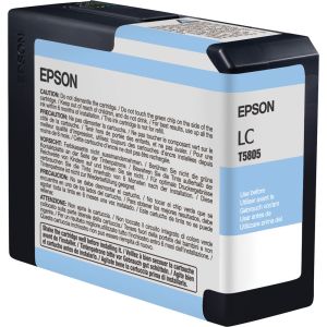 Cartridge Epson T5805, světlá azurová (light cyan), originál