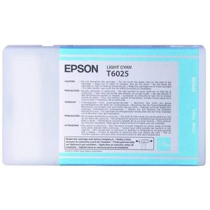 Cartridge Epson T6025, světlá azurová (light cyan), originál