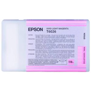 Cartridge Epson T6026, světlá purpurová (light magenta), originál