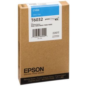 Cartridge Epson T6032, azurová (cyan), originál