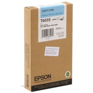 Cartridge Epson T6035, světlá azurová (light cyan), originál