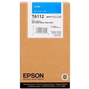 Cartridge Epson T6112, azurová (cyan), originál