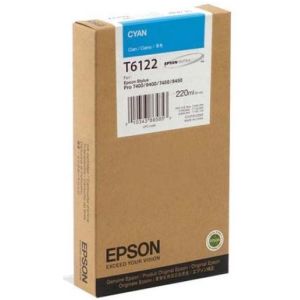 Cartridge Epson T6122, azurová (cyan), originál