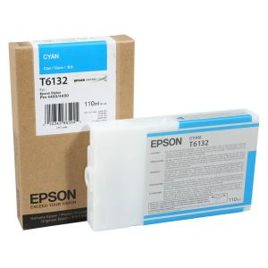 Cartridge Epson T6132, azurová (cyan), originál