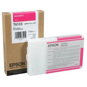 Cartridge Epson T6133, purpurová (magenta), originál