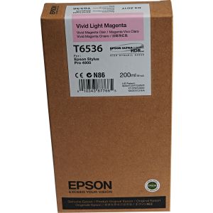 Cartridge Epson T6536, purpurová (magenta), originál