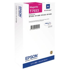 Cartridge Epson T7553 XL, purpurová (magenta), originál