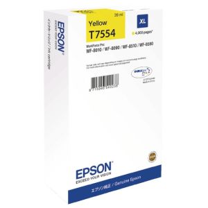 Cartridge Epson T7554 XL, žlutá (yellow), originál