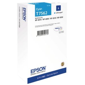 Cartridge Epson T7562, azurová (cyan), originál