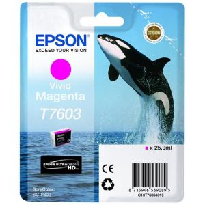 Cartridge Epson T7603, purpurová (magenta), originál