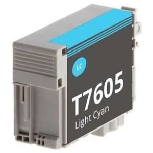 Cartridge Epson T7605, světlá azurová (light cyan), alternativní