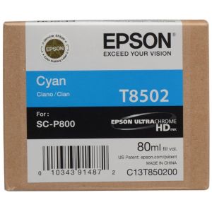 Cartridge Epson T8502, azurová (cyan), originál