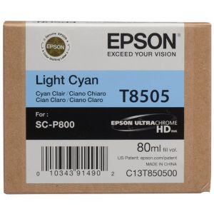 Cartridge Epson T8505, světlá azurová (light cyan), originál