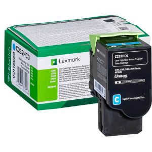 Toner Lexmark C232HC0 (MC2640, C2535, C2425, MC2425, MC2535), azurová (cyan), originál
