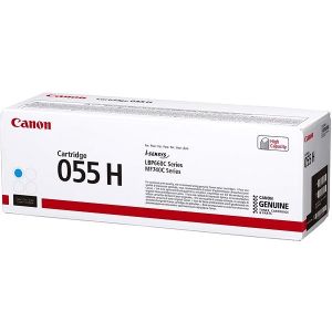 Toner Canon 055H C, CRG-055H C, 3019C002, azurová (cyan), originál