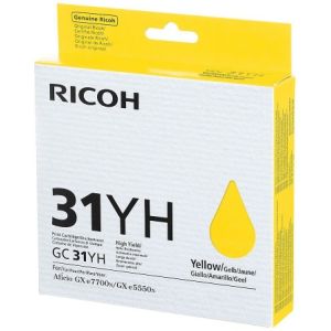 Cartridge Ricoh GC31HY, 405704, žlutá (yellow), originál