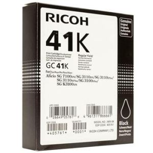 Cartridge Ricoh GC41HK, 405761, černá (black), originál