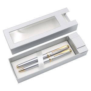 Sada W 995 B+F stříbrná / zlatá, Kuličkové pero + Bombičkové pero