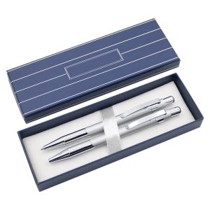 Sada ATLANTA B+P - stříbrná, Kuličkové pero + Mechanická tužka