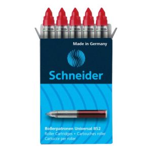 Náplň pro rollery Schneider Cartridge 852 0,6 mm/5 ks - červená