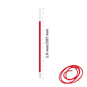 Náplň kuličková MILAN P1 Touch 1,0mm - červená