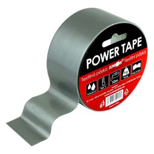 Lepicí páska textilní POWER TAPE 48 mm x 10 m - šedá