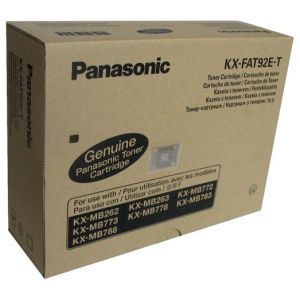 Toner Panasonic KX-FAT92E-T, třibalení, černá (black), originál