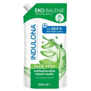 Tekuté mýdlo INDULONA antibakteriální náhradní náplň 500ml Aloe vera