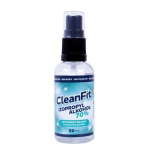 CleanFit dezinfekční roztok IZOPROPYL 70% s rozprašovačem 50 ml