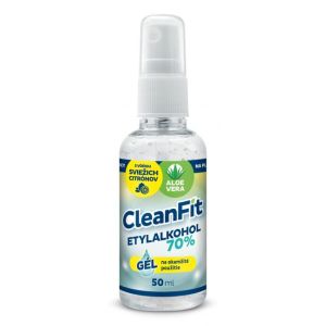 CleanFit dezinfekční gel 70% citrus na ruce s rozprašovačem 50 ml