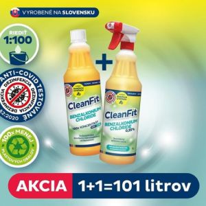 Cleanfit ultrakoncentrát - Benzalkonium Chloride dezinfekční 1+1=101 l