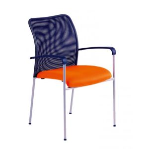 Jednací židle TRITON Net oranžová