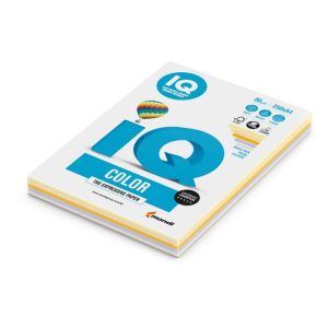 Barevný papír IQ color 5x50 mix trendové barvy, A4, 80g