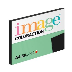 Barevný papír Image Coloraction A4 80g černý 100 archů