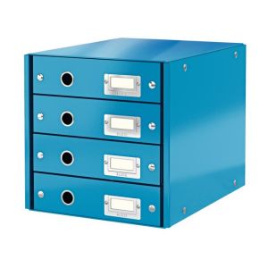 Zásuvkový box Leitz Click &amp; Store 4 zásuvky modrý
