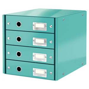 Zásuvkový box Leitz Click &amp; Store 4 zásuvky ledově modrý