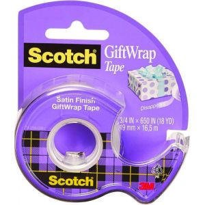 Lepicí páska Scotch na dárky 19 mm x 7,5 ms dipenzorem