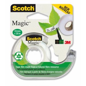 Lepicí páska Scotch Magic neviditelná popisovatelná 900 19 mm x 20 ms dispenzorem
