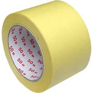 Maskovací krepová páska 75mm x 50m žlutá