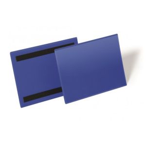 Magnetická kapsa na dokumenty 210x148mm na šířku 50ks modrá