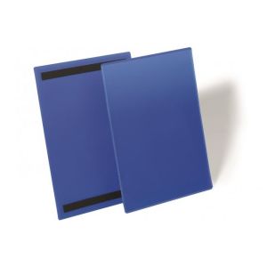 Magnetická kapsa na dokumenty 210x297mm na výšku 50ks modrá